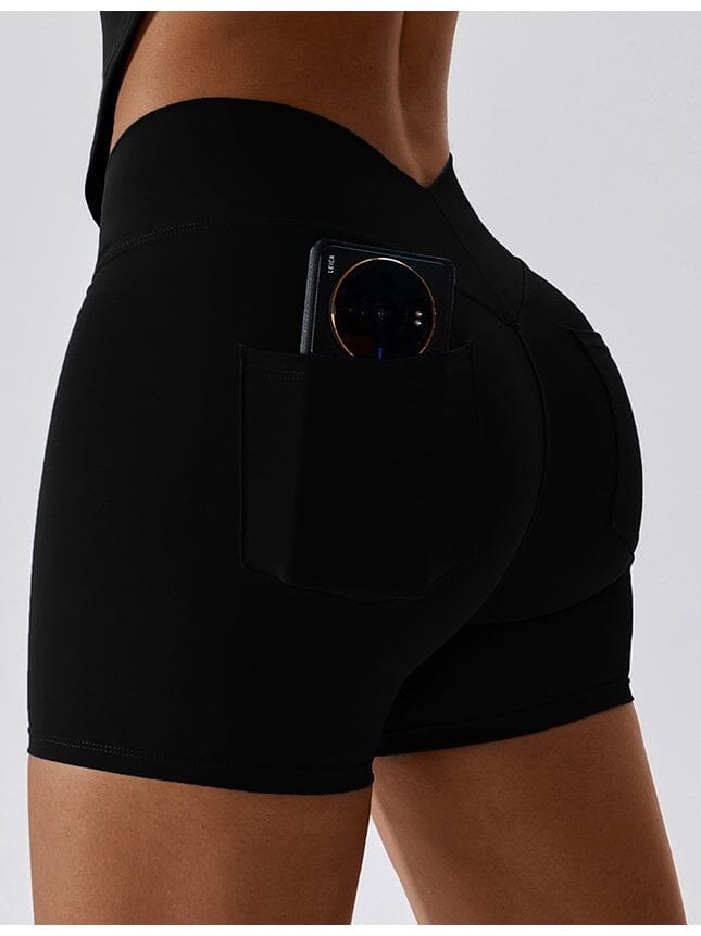 Short Sport Poche Téléphone Shorts helankezatrening.com sa Noir