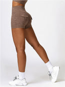 Short Sport Poches Fermées Push Up Shorts helankezatrening.com sa Café