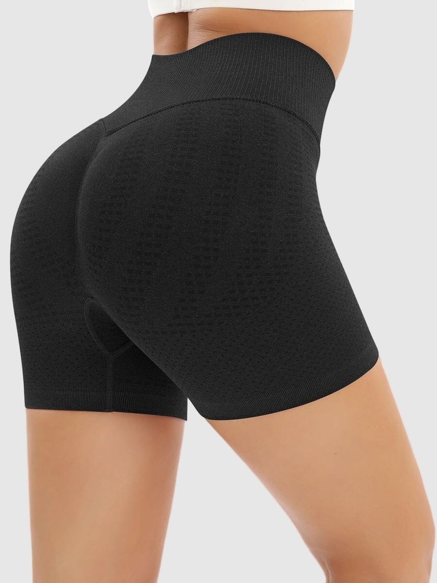 Short Sport Push Up Ceinture Haute Shorts helankezatrening.com : Legging Femme | Vêtements de Sport sa Noir