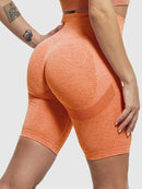 Short Sport Push Up Taille Haute Shorts helankezatrening.com sa Orange