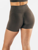 Short Sport Sans Couture Push Up Shorts helankezatrening.com sa Marron