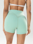 Short Sport Sculptant Taille Haute Shorts helankezatrening.com sa Vert turquoise