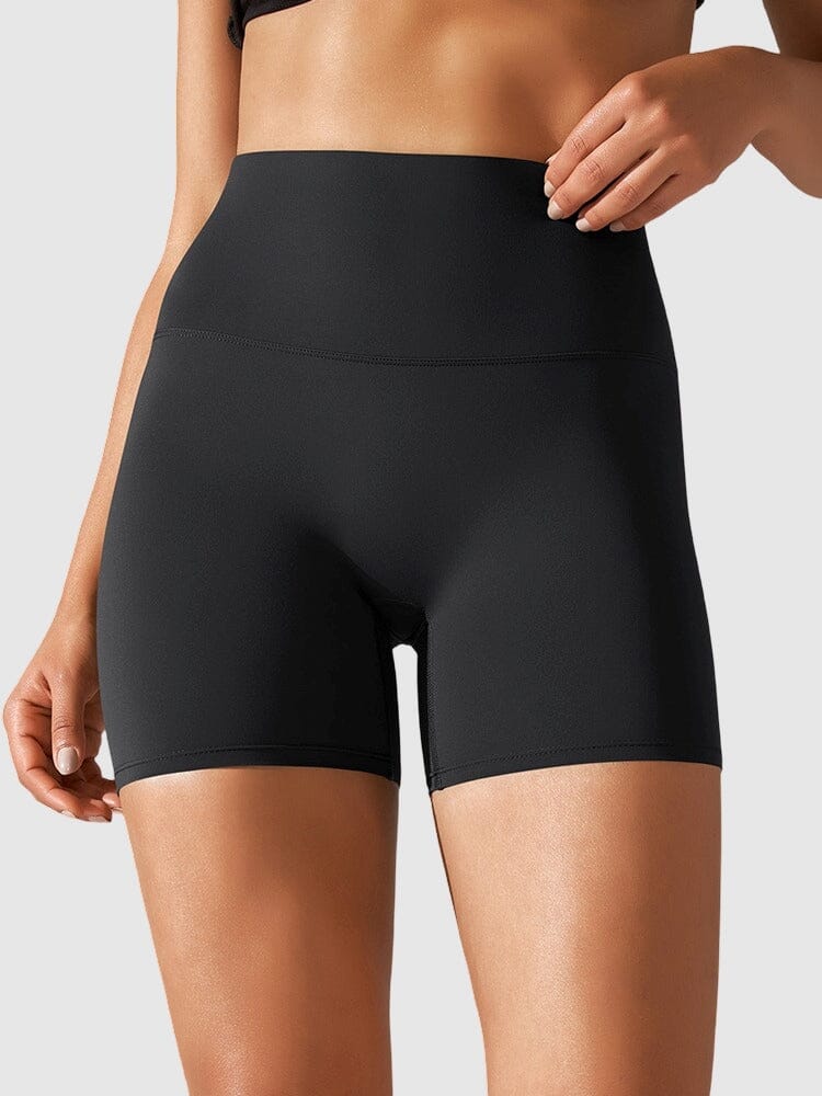 Short Sport Taille Haute Ferme Shorts helankezatrening.com XS Noir