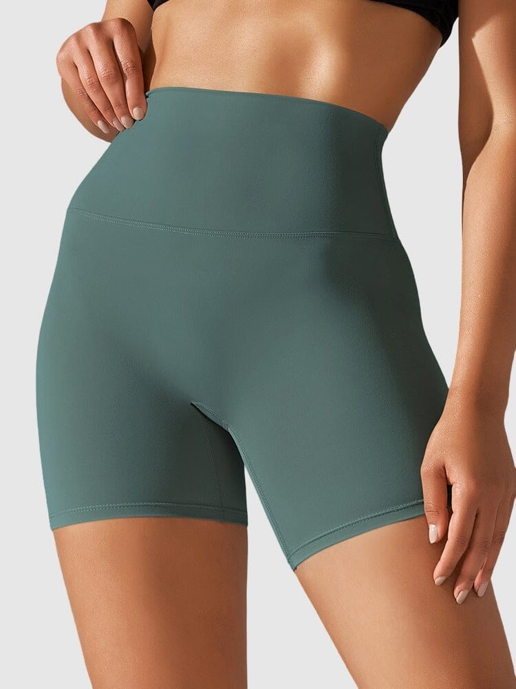 Short Sport Taille Haute Ferme Shorts helankezatrening.com XS Vert grisé