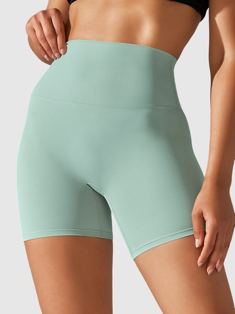 Short Sport Taille Haute Ferme Shorts helankezatrening.com XS Vert pastel