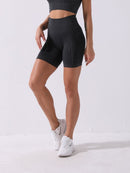 Short Sport Taille Haute Sans Couture Shorts helankezatrening.com : Legging Femme | Vêtements de Sport sa Noir