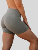 Short Trail Running Taille Haute Shorts helankezatrening.com XS Gris