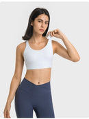 Soutien-Gorge Bretelles Fines Croisées Soutien-gorge sport helankezatrening.com : Legging Femme | Vêtements de Sport XS Blanc