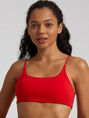 Soutien-Gorge Sport Bretelles Fines Croisées Soutien-gorge sport helankezatrening.com sa Rouge