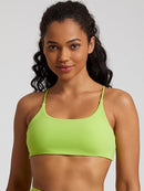 Soutien-Gorge Sport Bretelles Fines Croisées Soutien-gorge sport helankezatrening.com sa Vert fluo