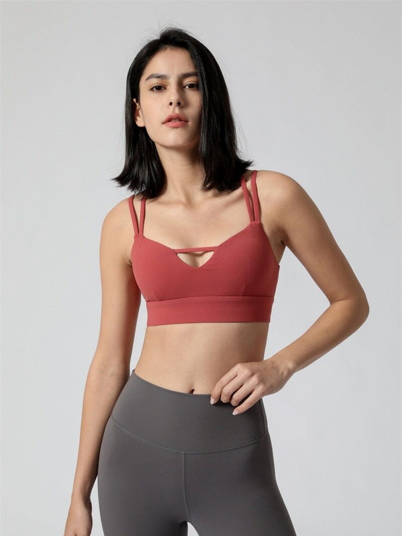 Soutien-Gorge Sport Maintien Ferme Soutien-gorge sport helankezatrening.com sa Rouge foncé