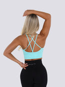 Soutien-Gorge Sport Sans Couture Soutien-gorge sport helankezatrening.com XS Bleu ciel