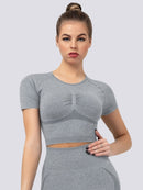 T-Shirt Push Up Sport T-Shirt helankezatrening.com sa Gris