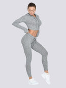 Tenue Sport Côtelée Leggings helankezatrening.com sa Gris