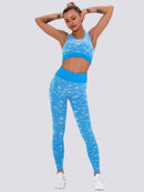 Tenue Sport Legging et Brassière (Ensemble) Ensemble Sport helankezatrening.com XS Bleu