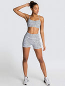 Tenue Sport Short et Soutien-Gorge - Polly Ensemble Sport helankezatrening.com XS Blanc/Noir