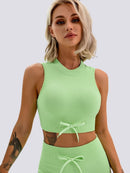 Top Sport Plissé T-Shirt helankezatrening.com sa Vert